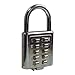 Price comparison product image Hangerworld 70 x 35 mm Metal 10 Digit Combination Security Padlock for Staff and Gym Lockers, Silver