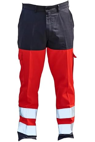 Pantalon Travail Haute Visibilité Würth - Orange Fluorescent - Tissu Stretch - Norme EN 14404 - Pour Pros Du BTP