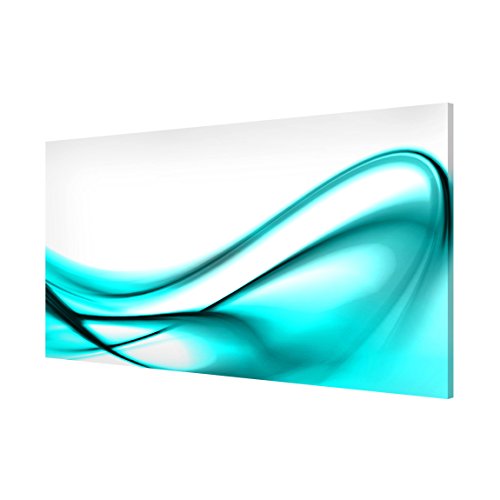 Apalis 108852 Magnettafel Design Memoboard Quer Metall Magnet Pinnwand Motiv Wand Stahl Küche Büro, 37 x 78 cm, türkis - 3