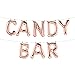 Produktbild ballonfritz Luftballon CANDY BAR -Schriftzug in Rosegold - XXL Folienballon als Hochzeit Deko, Begrüßung, Party Geschenk, Fotorequisite oder Empfang-Überraschung