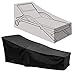 Produktbild JS-YHLUSI Schutzhülle, Draussen Lounge-Sessel Staubschutz (Upgrade), 210D Oxford Tuch Wasserdicht Anti-UV, Passend für Garten Terrasse,Black,210 * 77 * 79CM