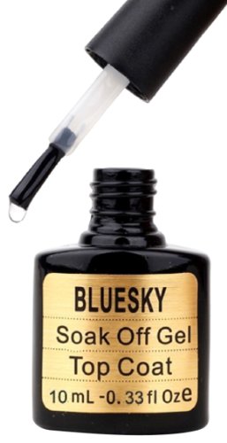 Bluesky UV LED Gel auflösbarer Nagellack 10ml top coat, 1er Pack (1 x 10 ml)