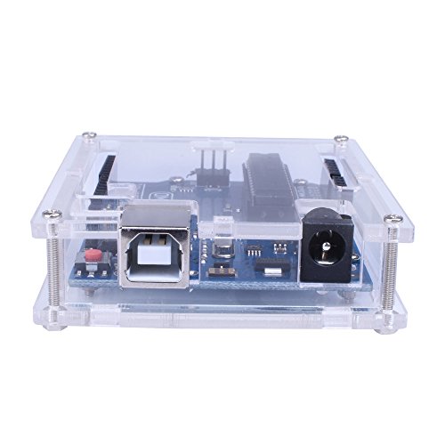 Kuman para Arduino Placa Uno R3 ATmega328P Uno R3 C scara Nueva Brillo Transparente de Acr lico Caja de Computadora Compatible con Arduino UNO R3 W Cable USB K69 reviews Kuman para Arduino Placa Uno R3 ATmega328P Uno R3 C scara Nueva Brillo Transparente de Acr lico Caja de Computadora Compatible con Arduino UNO R3 W Cable USB K69