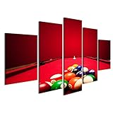 pool billard online Gesamtformat inkl. Zwischenräumen: 170cm x 80cm / bestehend aus 5 Teilen