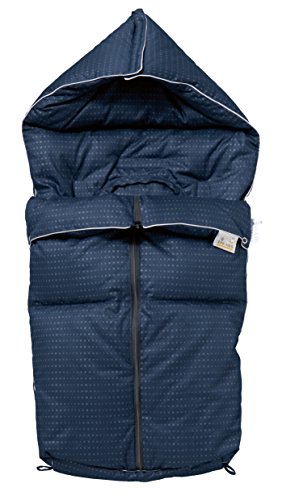 Preisvergleich Produktbild ARO Artländer 86851 Daunenfußsack, Multiwichtel, Marine Pünktchen