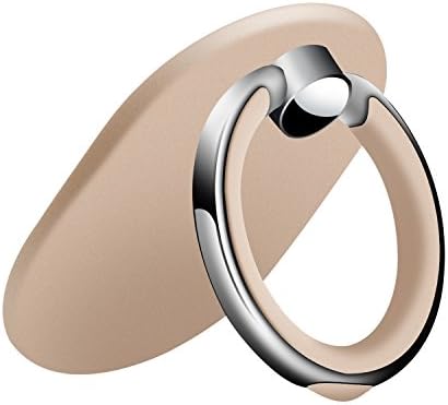Cell Phone Finger Ring Stand, Kamikey 360 Degree Rotating Smartphone Ring Holder Finger Grip kickstand Universal Cell Phone Ring For All Iphone Ipad Tablets Mobile Phones And Magnetic Car Phone Vent Mount (gold)
