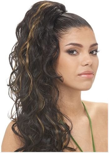 Model Model Glance DrawString PonyTail Classical Girl (1B)