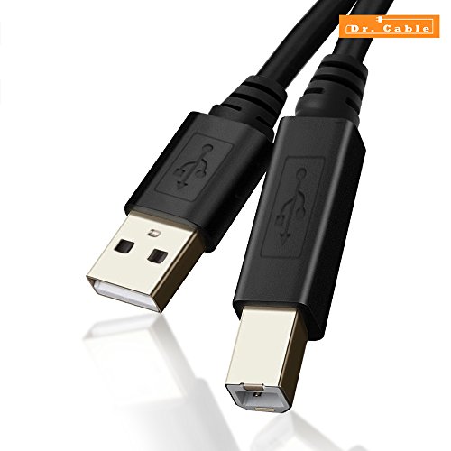 C  ble Printer  Act C  ble Imprimante USB 2 0 A vers B M  le pour les Imprimantes HP  Canon  Lexmark  Epson  Dell  Xerox  Samsung  Oki  Pixma  Hero etc   1 5m 