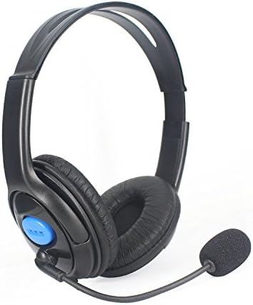 Gaming Headset for PS4 3.5mm Wired Over-head Stereo Gaming Headset Headphone with Mic Microphone, Volume Control for SONY PS4 PC Tablet Laptop Smartphone