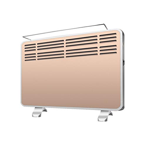 Preisvergleich Produktbild Jia He Heizung Konvektionsheizung, einstellbare 3 Wärmeeinstellungen Portable 2100W IPX2 wasserdicht mit faltbaren Lagerregal Gold Farbe