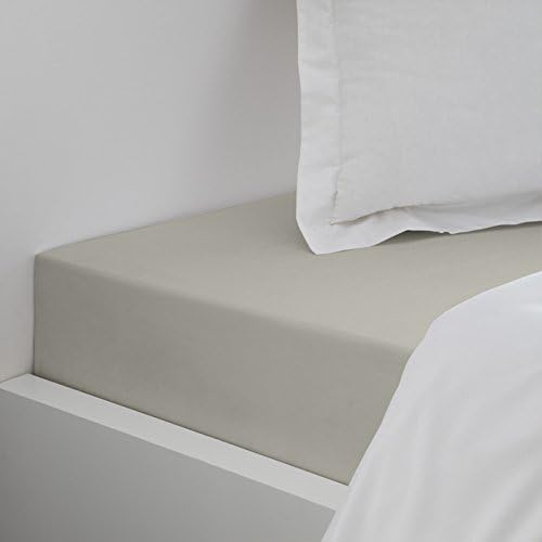 Savile Row Company SAVILE ROW Percale dyed Duck egg collection - Double fitted sheet - 135x190+30 cm