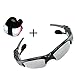 Produktbild denshine Kabellose Kopfhörer Bluetooth Musik Sonnenbrille Sonne Brille Headset Kopfhörer Freisprecheinrichtung für alle Bluetooth Handys mit Fahrrad Lichter
