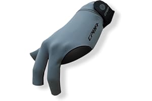 YEUEK CPBA Billiard Glove, 3 Finger Pool Glove for Left Hand, Durable, Double Stitched Snooker Cue Sports Glove, Popular Sizes for Men and Women