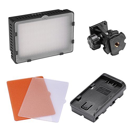 Neewer Kit d Eclairage CN-216 13W LED pour Appareil Photo Reflex   Cam  scope Canon Nikon Sony Pentax Panasonic Samsung avec 2 Lampes Vid  o LED et 2 Mini Pied Lumineux 80cm
