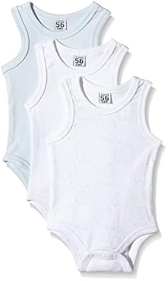 Care Body Bébé garçon Lot de 3, Bleu Blau (Light blue 700), 0-3 mois (Taille fabricant 56)