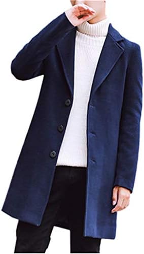 Artificial Wool & Blends Mans Long Jackets 9 Color Options Autumn Winter Coats Men Jacket Size S 5XL