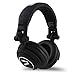 7even® Headphone black / Dj Kopfhörer, dreh-klappbar, abnehmbares Kabel, Rubber-Finish