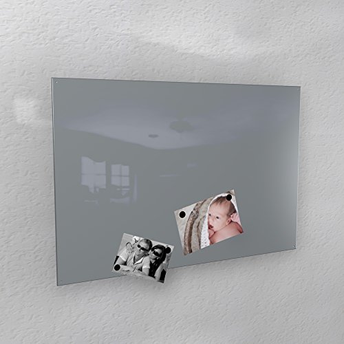 Magnetwand - grau glänzend hochglanz * RAL 7040 * fenstergrau - 3 verschiedene Größen - 40 x 60 cm ; 50 x 80 cm ; 60 x 90 cm - (50_x_80_cm)