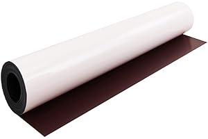 FIRST4MAGNETS MagFlex® Xtra Flexible Matt White Magnetic Sheet for Creating Signage and Displays - 620mm Wide - 1m Length