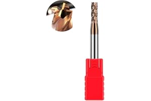 ASNOMY Fresa VHM a codolo in metallo duro, rivestimento AlTiN 55 HRC, 4 tagli, per forare, fresare, levigare, immergere, CNC, carburo di tungsteno (3mm)