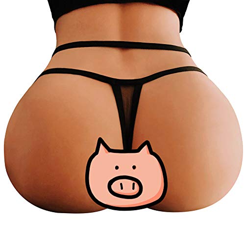 Familizo-Capi di abbigliamento Lingerie da Donna ?? Fami Donne Sexy Lingerie Mesh G-String Slip Biancheria Intima Mutandine T String Thongs Knickers (Nero, S)