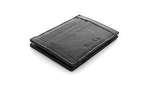 Jaimie Jacobs Magic Wallet Flap Boy Slim XL Portefeuille Magique pour Homme en Cuir Vache Italien