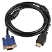 Produktbild Homiki 1,8 m Adapterkabel HDMI auf VGA, Analog-Wandlerkabel, Video-Adapter, vergoldet oder Active, für PC-, LCD-, HD TV-, Laptop-Bildschirme