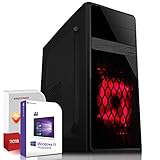 Auch das Mainboard selbst fällt dank der Vielzahl der Anschlüsse (USB 3.1, Gigabit LAN RJ45, etc.) in die Kategorie: Perfekter Allrounder! So ein PC verlangt natürlich auch nach würdigen Speicherlösungen. Die eingebaute 512 GB M.2 SSD Festplatte dient zum turboschnellen Hochfahren des installierten Windows 10 in der 64 Bit Version sowie zum schnellen Starten der einzelnen Anwendungen.