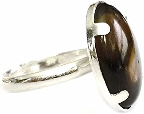 925 Sterling Silver &amp; Smoky Quartz Ring