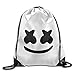 Produktbild Carry stone Cooler DJ Marshmello-Rucksack 13.39 'x 16.54' Gesichts-Print-Kordelzug-Reise-im Freien-Umhängetasche Praktisch und nützlich