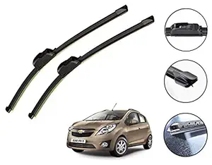 Auto Hub Car Wiper Blades for Chevrolet Beat - Set of 2 Pcs (D-22,P-16)