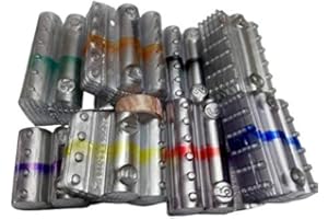 PIERRE TRADING LTD Kit 200 blister per monete euro cilindri portamonete in PVC tagli assortiti (25 pezzi per taglio moneta euro) + 1 nastro adesivo trasparente omaggio