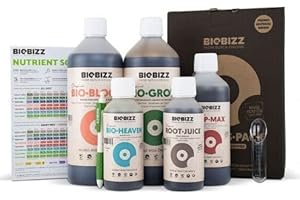 BioBizz Organic Starter Pack Bio Bizz Grow Bloom Top Max Bio Heaven Root Juice