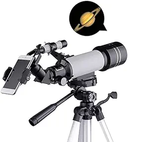 PIKFOS Wide-Angle Astronomical Telescope 150x for Adults Kids Beginners,70mm Aperture 300mm Astronomical Fast Refractor Telescope with Tripod,Monocular Lunar Observation Telescope