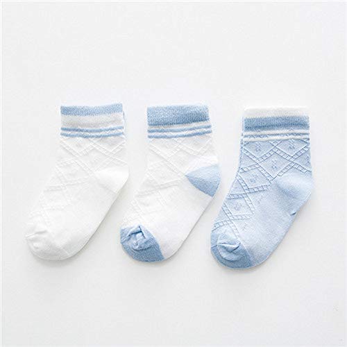 WANGDANIU Rayé Mince Bébé Chaussettes Été Nouveau-Né Coton Garçon Fille Chaussettes Mignonnes Chaussettes Enfant en Bas Âge
