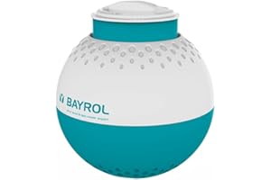 BAYROL Doseur Flottant pour tablettes de Chlore de 200 g/250 g – avec indicateur de Niveau de Vide et Ouverture de Dosage réglable avec 5 Niveaux – Fermeture à encliquetage pour Une Grande sécurité