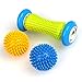 Produktbild TIMESETL Fußmassageroller für Plantarfasziitis - Muskel Hand Fuß Massage Roller Ball mit Noppen, Schmerzlinderung für Hacken Fußgewölbe, Stressreduzierung und Entspannung durch Triggerpunkt-Therapie