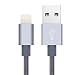 Produktbild Extra Stark iPhone Lightning Kabel (3 Meter) Ultra Schnell – verstärkt mit Geld zurück garantiert für das iPhone 5, 5S, 5 C, 6, 6S iPad Air, Air 2, iPad Mini und iPad Pro – Farbe des Space Grau