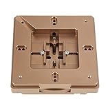 ★ AUTOMATISCHE ZENTRIERFUNKTION: Es verfügt über eine automatische Zentrierfunktion, eine drehbare Spiralplatte, vier Positionslöcher, vier Spannblöcke verriegeln gleichzeitig den Chip und müssen nicht einzeln justiert werden.