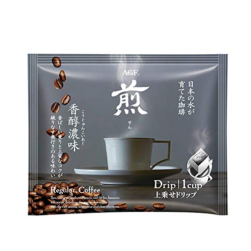 ???? AGF ?????? ????????/???? 10g/?*5? ???? AGF Baked and Fried Soup Series Imported from Japan: Full-bodied, Sugar-free, Filtration Hanging/Hanging Ear Coffee 10g/Bag*5 Bags of Luzhou-flavor Taste