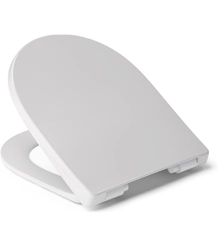 HARO Round Slow-Close Toilet Seat – Premium White, 550 Lb Capacity, Quick Release Hinge - View #5