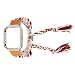 Produktbild Happysdh Armband kompatibel mit Fitbit Blaze,Smartwatch Zubehör Segeltuch Uhrenarmband Ersatzarmband Armbänder Smartwatch für Frauen