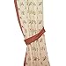 Produktbild Wirth Landhaus-BlumenRaf71-21 Raffhalter passend für Vorhang Design Magdalena mit kleinen Ösen, 2er Pack, 6/60 cm, altrosa