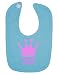Personalised Princess Name Pink Crown Customise With Name Cute Unique Velcro Fastening Baby Bib