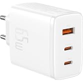 Baseus Cube Pro 2C+U 65W Şarj Cihazı-Beyaz