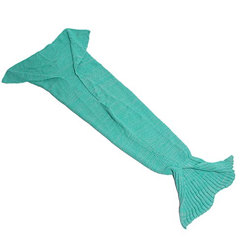 Meerjungfrau Decke, Amyhomie Handgemachte häkeln meerjungfrau flosse decke für Erwachsene, Mermaid Blanket alle Jahreszeiten Schlafsack - 6