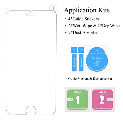iPhone 8 7 Screen Protector,[4.7inch][2 Pack]by Ailun,Tempered Glass, 2.5D Edge, for iPhone 8,iPhone 7,iPhone 6/6s,Anti-Scratch,Case Friendly-SIANIA Retail Package