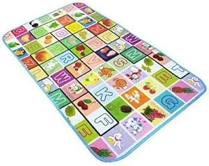 Praxon Play Mat Baby Mats Crawl Floor Matt Double Side Big Soft Mattress for Kids for Kids Picnic School Home with Zip Bag to Carry (Large Size - 6 X 4 ft, Multicolour)