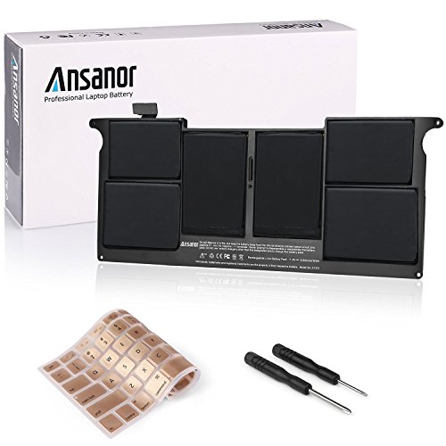 ANSANOR® Ultra Hochleistung Neuer Akku für Apple MacBook Air 11" Zoll A1375 A1370 (2010 Version) 661-5736 020-6920 020-6920-A-B MC505 MC506 MC505LL/A MC506LL/A MC507LL/A 2 Jahre Gewährleistung [Li-Polymer 7.6V 5200mAh] A1375