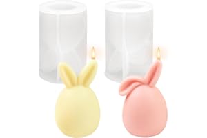 ‎O-KINEE Silikonformen Gießformen Ostern, 2 Stück Ostern Kaninchen Silikonform, 3D Osterhase Kerzenformen Seifenform, Osterhase Silikonform, DIY Hase Silikonform Backform für Tortendeko, Ostergeschenke